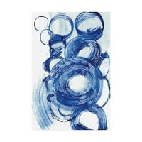 Zaštitni znak likovne umjetnosti' Plavi krug studija II ' platno Art Jodi Fuchs