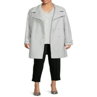 Time and Tru's Wool's and Plus Fau Wool Peacoat
