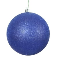 Vickerman 4,75 Cobalt Glitter Ball Ornament, po kesi