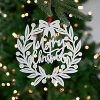 Northerlight 8 bijeli sretan Božić Viseći ornament