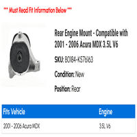 Zadnji nosač motora - kompatibilan sa - Acura MD 3.5L V 2005