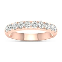 3 4CT TDW Diamond 14k vjenčani prsten od ružičastog zlata