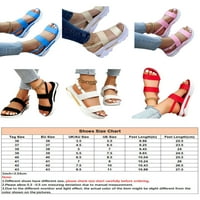 Oucaili ženske platforme sandale sandale sandale za sandale Ljetne casual cipele Podesive neklizne dame svijetlo plava 5,5