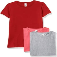 Marky G Odjeća za djevojke s kratkim rukavima od kratkih rukava s kratkim majicama pamuk, s, vruće ružičasto crveno heather