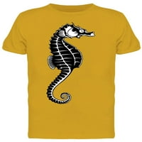 Seahorse Silhouette T-Shirt Men-Image by Shutterstock, muški 3X-veliki