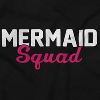Mermaid Squad Bachelorette Rođendan V Vrat T Shirt Tees Žene Brisco Marke L