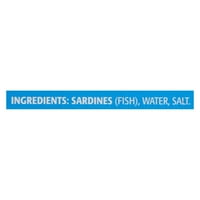 Sezona brend sardine bez kostiju i bez kostiju u vodenoj soli, 3. oz