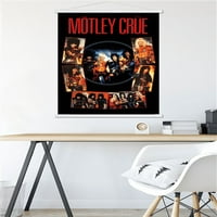 Motley Crue - vičite na plakatu đavola sa drvenim magnetskim okvirom, 22.375 34