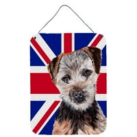 Carolines blaga SC9876DS Norfolk Terrier štene sa engleskim unije Jack Britanska zastava zidni ili viseći otisci vrata ili vrata