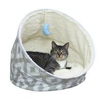Kitty City Moon Pet Cat Bed, Siva, Sve mačke Kittens, 18 18 17