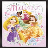 Trendovi International Disney princeza - Neka čarobnja započne zidni poster 16.5 24.25 .75 Bronzana uokvirena