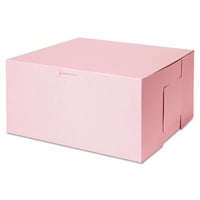Tuck-top pekarne kutije, 10 W 10 d 5 h, ružičasta, po kartonu