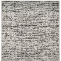 Adirondack Linnette apstraktna tepih za pokretanje, crna srebrna, 2'6 22 '