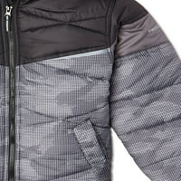 Swiss Alps Boys Camo Illusion Puffer Jacket, Veličine 4-16