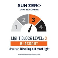Sun Zero Nolan energetski efikasan Blackout Gromet pojedinačni panel zavjesa, 54 84
