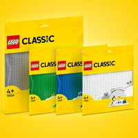 LEGO Classic komplet za izgradnju zelene osnovne ploče; kvadratni pejzaž za otvorenu maštovitu građevinsku
