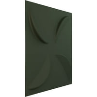 5 8 W 5 8 H Pinwheel EnduraWall dekorativna 3d zidna ploča, UltraCover Satin Hunt Club Green