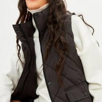 Fjofpr ženski vrhovi ženski prsluk bez rukava pamučna jakna zimska toplota i vetrootporna vanjska odjeća