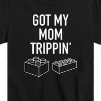 Trenutna Poruka-Imam Moju Mamu Trippin-Grafičku Majicu Za Malu Djecu I Mlade Kratke Rukave