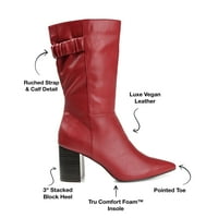 Brinley Co. Womens Tru Comfort Foam Mid Calf Boot