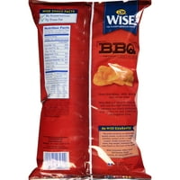 Wise BBQ aromatizirani krumpirski čips, 6. oz