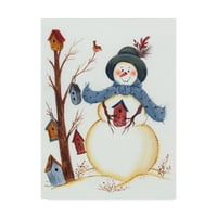 Zaštitni znak likovne umjetnosti' Snowy Friend ' Canvas Art Od Beverly Johnston