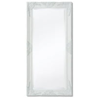 Amonsee zidno ogledalo barokni stil 39.4 x19. 7 bijeli