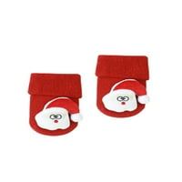 Novorođene novorođenčad dječake Božićne čarape 3D Xmas crtane debele tople ugodne zimske čarape za odmor
