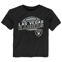 Toddler Crna Las Vegas Raiders Fudbal T-Shirt