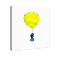 Wynwood Studio simboli i predmeti zid Art platno grafike' Dream Big ' igračke - žuta, plava