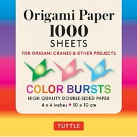 Origami Papir Boja rafala 1, listovi: Tuttle origami papir: dvostrani origami listovi ispisani različitim