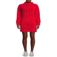 No Boundaries ' Fau Sherpa Tunika Hoodie Dress