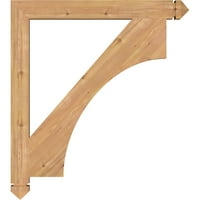 Ekena Millwork 1 2 W 34 D 38 H Westlake Arts & Crafts Smooth Bracket, Zapadni Crveni Kedar