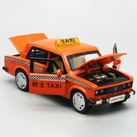 Kripyery Alloy taksi Model automobila povucite LED muzički stol Ornament dječja igračka kolekcija