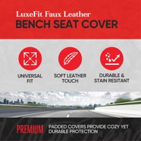 Motor Trend LuxeFit bež Fau koža presvlaka za autosjedalice-podstavljene presvlake za klupe za automobile