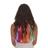 Rainbow Hair Extension dodatak za odrasle žene za Noć vještica
