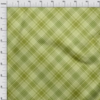 Onuone pamučne kambrične zelene tkanine Provjerite šivaće materijal za ispis tkanine sa dvorištem široko