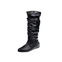 RotoSW Women Winter Cipele povlačenje na koljenu High Boots Pleased ravna boot casual Slouchy haljina