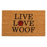 Calloway Mills Live Love Woof DoorMat