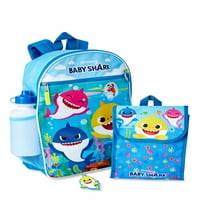 Baby morski pas plavi dječji ruksak s torbom za ručak 5-komadni set