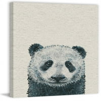 Panda krupni otisak slikanja na omotanom platnu