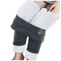 Tople nogavice za muškarce termalne radne pantalone Plus baršunaste debele jagnjeće helanke ženske jesenske
