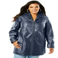 Roaman's Women's Plus Size A-Line kožna jakna kožna jakna