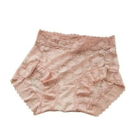 Ausyst gaćice za žene ženske pantalone čipke s malim strukom tiskane seksi slatke kratke gaće hlače