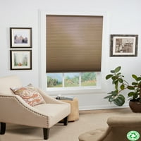 Regal Estate, Cordless light Filtering Eco Honeycomb Shade, Latte, 35W 48L