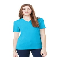 Ženska majica s kratkim rukavima V-izrez