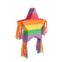 Rainbow Star Piñata, Party Decor, Rođendan