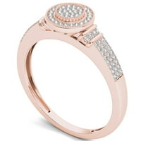 CT TDW Diamond 10Krozni Zlatni halo zaručnički prsten