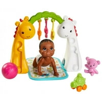 Barbie Skipper BabySitters Inc. Crawling and Playtime Playset s boblbing baby lutkom, podne teretane i