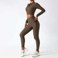 Joga set Fitness Sports Set Workout Odeća za žene Teretna set Ženske odjeće Odjet gornje joga hlače Yoga